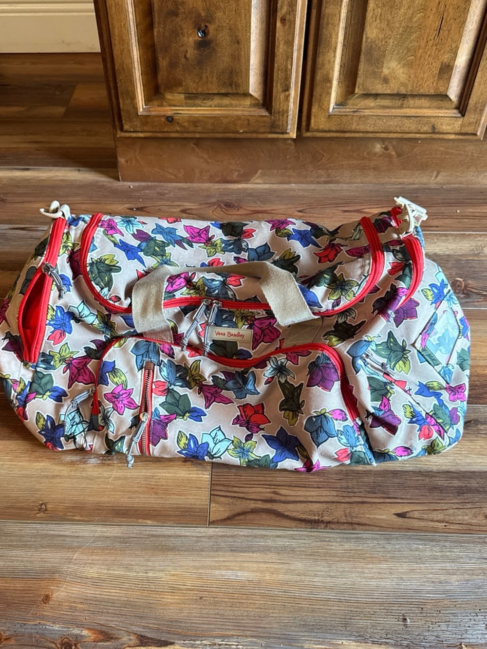Vera Bradley Falling Flower Canvas Weekender Duffel
